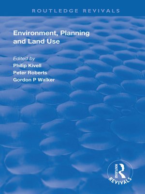 cover image of Environment, Planning and Land Use